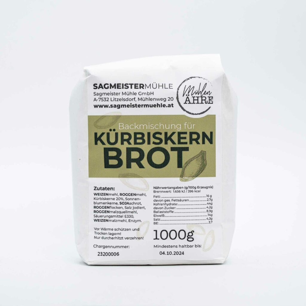 Backmischung Kürbiskernbrot 1Kg