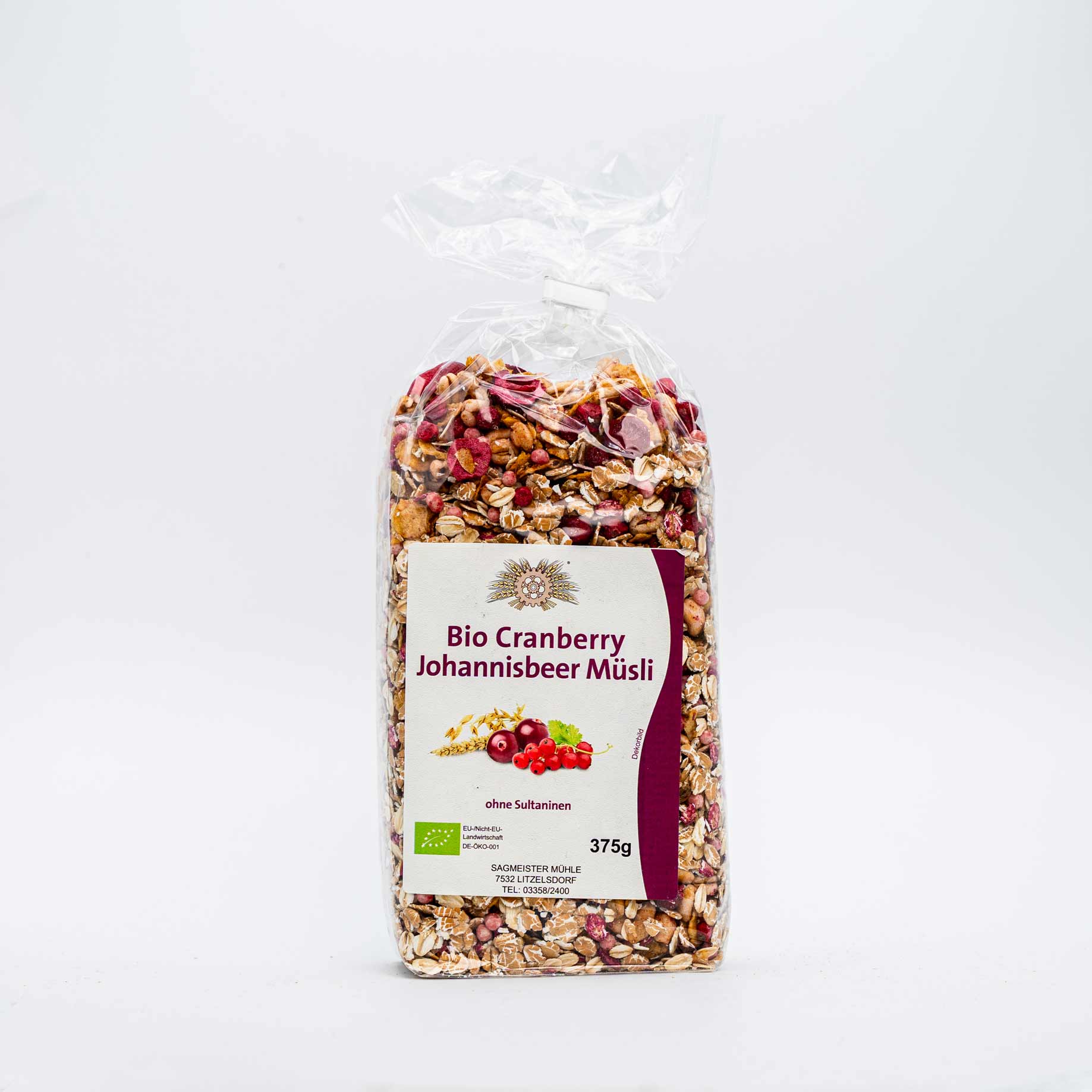 Bio Cranberry Johannisbeer Müsli