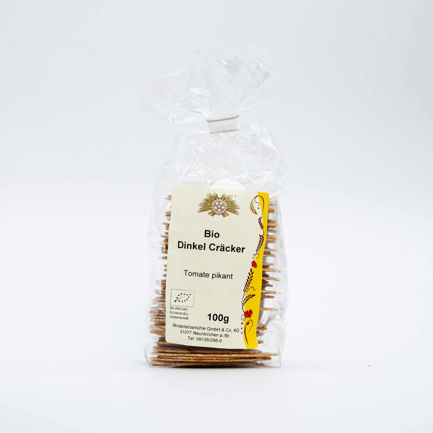 Bio Dinkel Cräcker Tomate pikant 100g