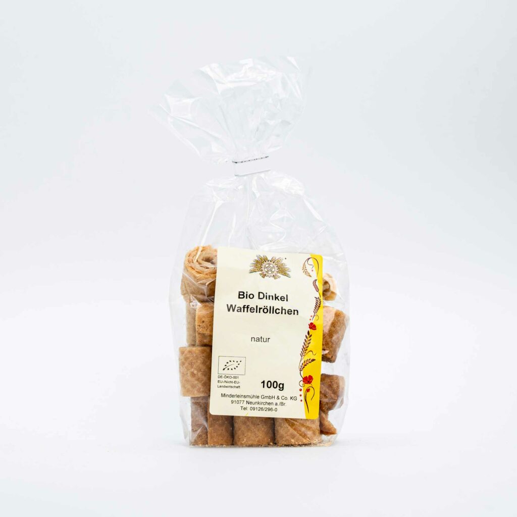 Bio Dinkel Waffelröllchen natur 100g