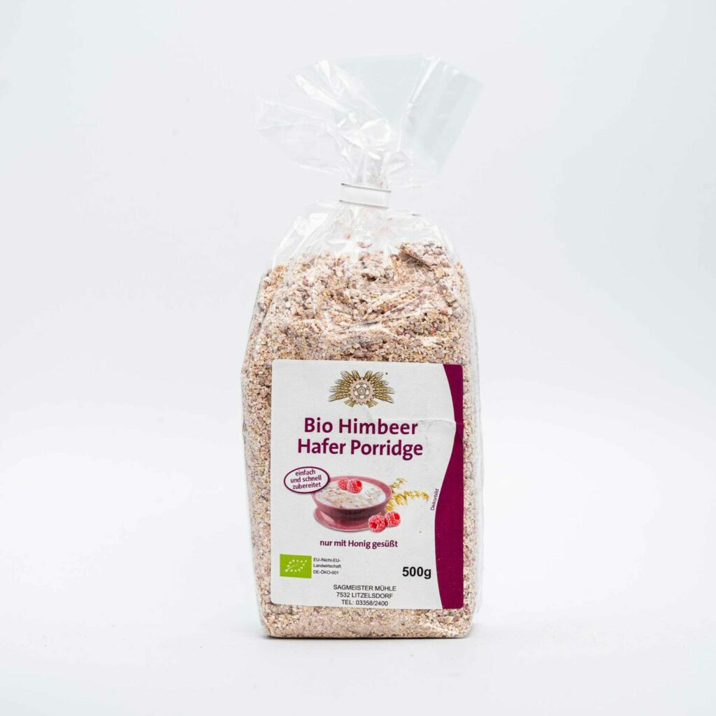 Bio Himbeer Hafer Porridge 500g