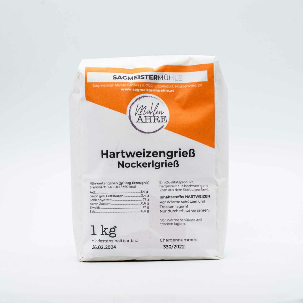 Hartweizengries Nockerlgries 1Kg