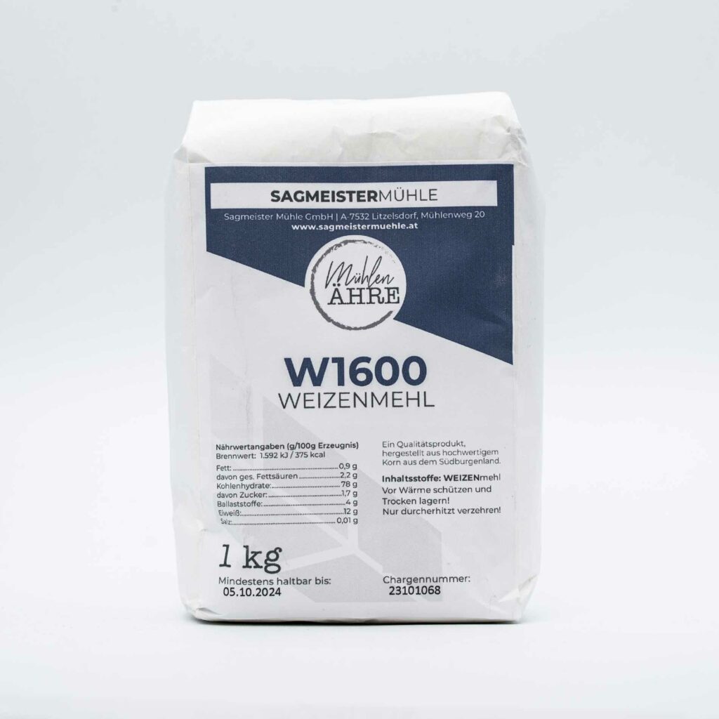 W1600 Weizenmehl 1Kg