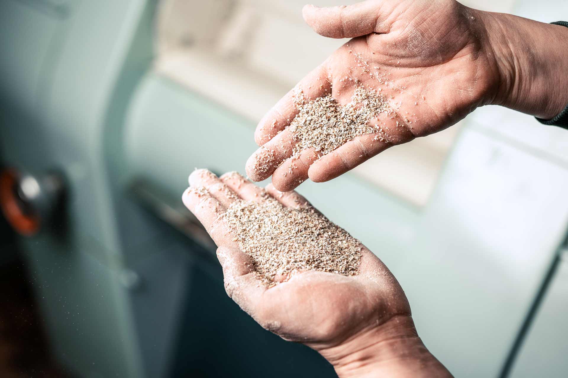 Roggenschrott bei der Sagmeister Mühle